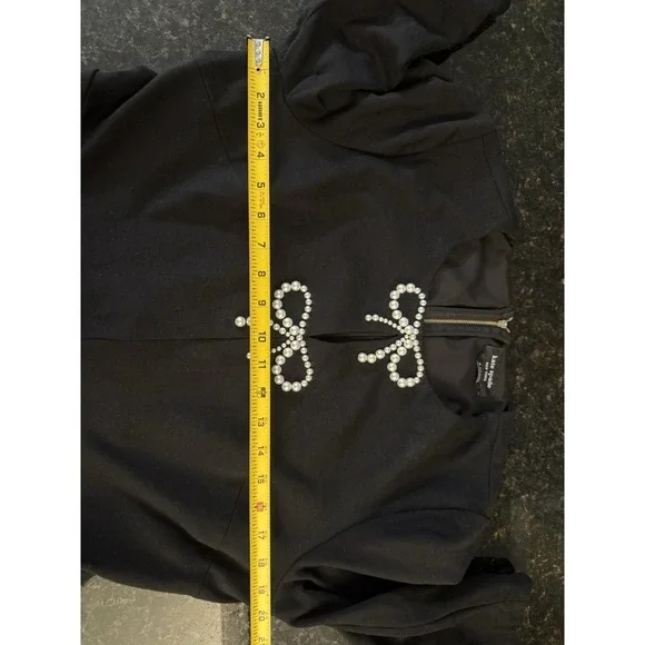 Kate Spade A-line Dress Pearl Mini Bows Dress Women's X-Large Stretch Pockets - Picture 8 of 10